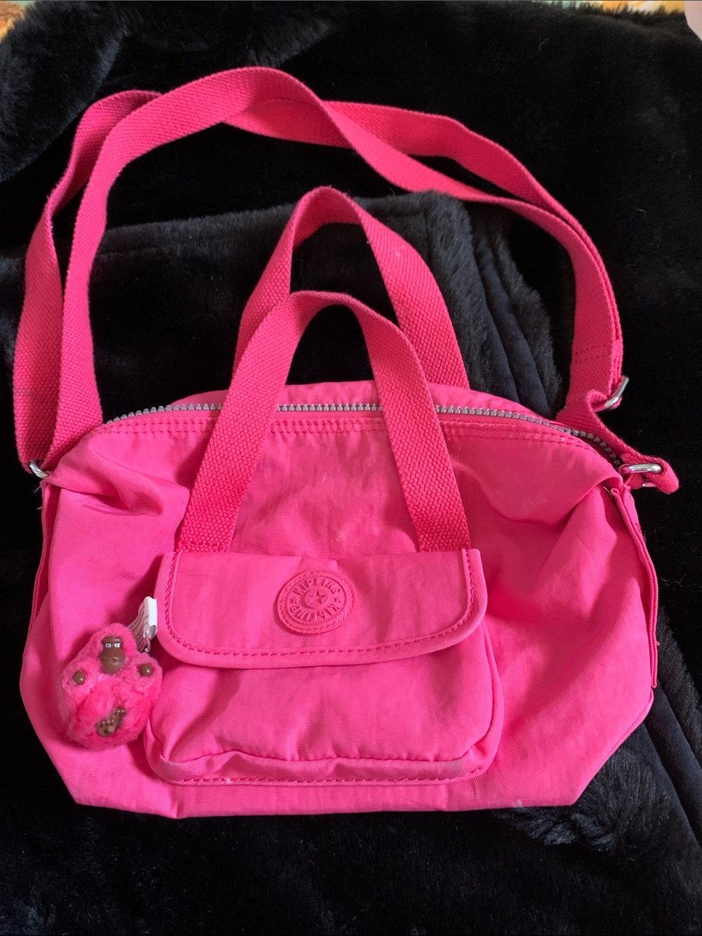 Kipling Pink  Crossbody Tote Bag